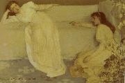 James Mcneill Whistler Symphonie in Wieb Nr. 3 painting